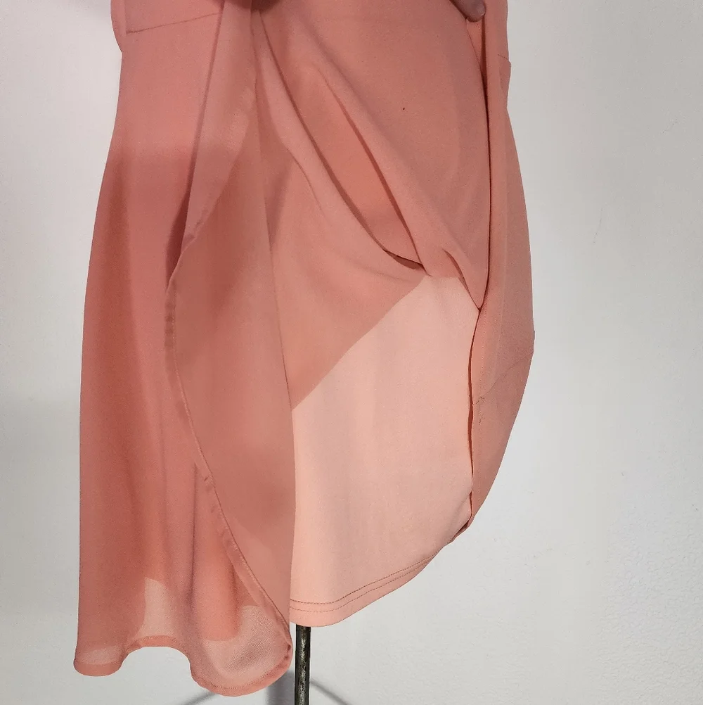 Charlotte Russe Dress Strapless Peach Size S - Picture 12 of 12